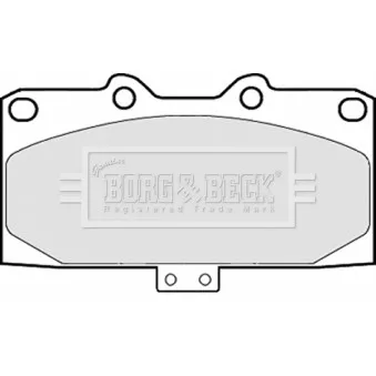 Jeu de 4 plaquettes de frein avant BORG & BECK BBP1832