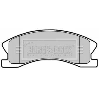 Jeu de 4 plaquettes de frein avant BORG & BECK BBP2148
