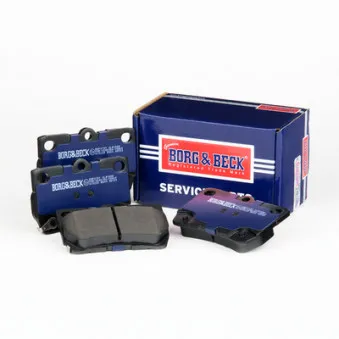 Jeu de 4 plaquettes de frein arrière BORG & BECK BBP2157