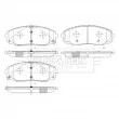 Jeu de 4 plaquettes de frein avant BORG & BECK BBP2594 - Visuel 1