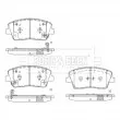 Jeu de 4 plaquettes de frein avant BORG & BECK BBP2697 - Visuel 2