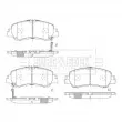 Jeu de 4 plaquettes de frein avant BORG & BECK BBP2872 - Visuel 1