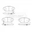 Jeu de 4 plaquettes de frein avant BORG & BECK BBP2873 - Visuel 1