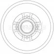 Tambour de frein BORG & BECK BBR7254 - Visuel 2