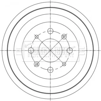 Tambour de frein BORG & BECK BBR7280