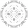 Tambour de frein BORG & BECK BBR7281 - Visuel 2