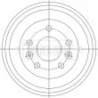 Tambour de frein BORG & BECK BBR7282 - Visuel 3