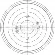 Tambour de frein BORG & BECK BBR7286 - Visuel 1