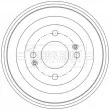 Tambour de frein BORG & BECK BBR7286 - Visuel 2