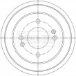 Tambour de frein BORG & BECK BBR7290 - Visuel 2