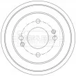 Tambour de frein BORG & BECK BBR7290 - Visuel 3