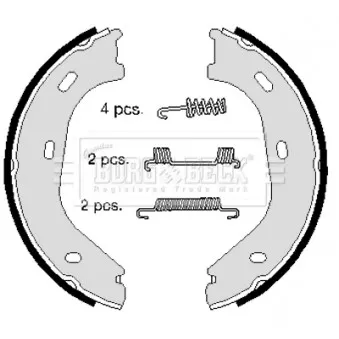 Jeu de mâchoires de frein BORG & BECK BBS6070