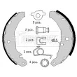 Jeu de mâchoires de frein BORG & BECK BBS6157 - Visuel 2