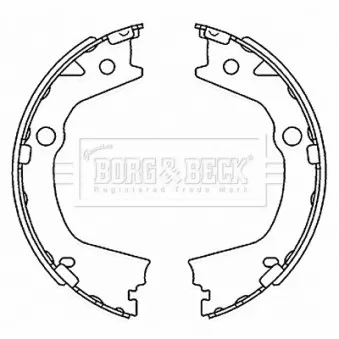 Jeu de mâchoires de frein BORG & BECK BBS6520