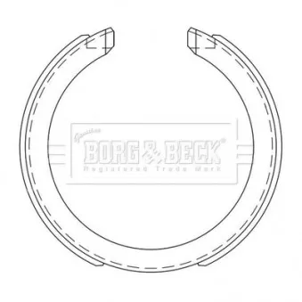 Jeu de mâchoires de frein BORG & BECK BBS6525