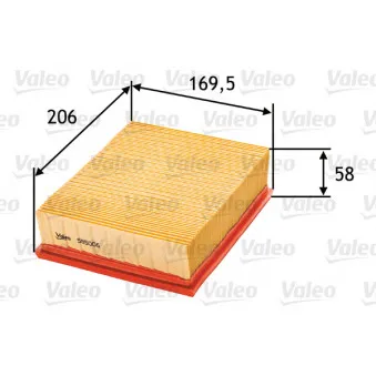 Filtre à air VALEO 585006