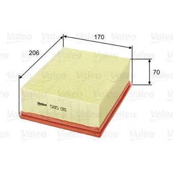 Filtre à air VALEO 585011