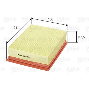 Filtre à air VALEO 585012