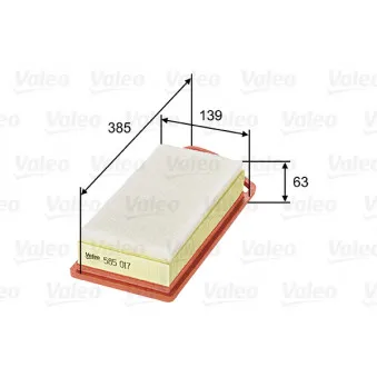 Filtre à air VALEO 585017