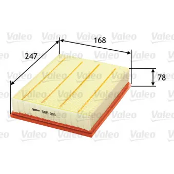 Filtre à air VALEO 585018