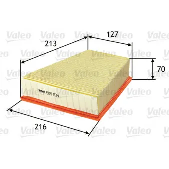 Filtre à air VALEO 585024