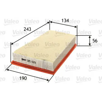Filtre à air VALEO 585029