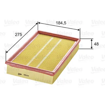 Filtre à air VALEO 585039