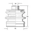 Joint-soufflet, arbre de commande BORG & BECK BCB2057 - Visuel 1