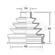 Joint-soufflet, arbre de commande BORG & BECK BCB2240 - Visuel 2