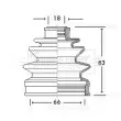 Joint-soufflet, arbre de commande BORG & BECK BCB2243 - Visuel 1