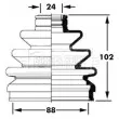 Joint-soufflet, arbre de commande BORG & BECK BCB2397 - Visuel 1
