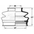 Joint-soufflet, arbre de commande BORG & BECK BCB6064 - Visuel 2