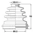Joint-soufflet, arbre de commande BORG & BECK BCB6260 - Visuel 1