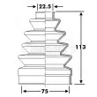 Joint-soufflet, arbre de commande BORG & BECK BCB6275 - Visuel 1