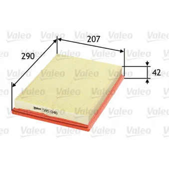 Filtre à air VALEO 585046