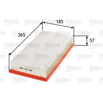 Filtre à air VALEO 585048