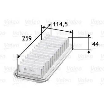 Filtre à air VALEO 585059