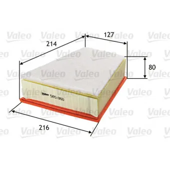 Filtre à air VALEO 585060