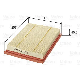 Filtre à air VALEO 585062
