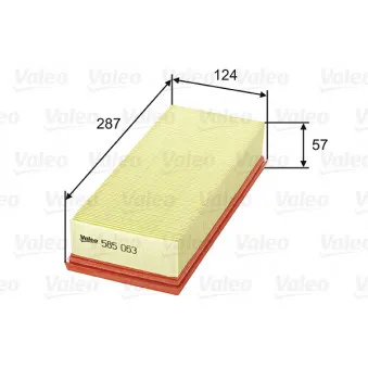 Filtre à air VALEO 585063
