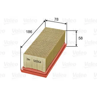 Filtre à air VALEO 585064