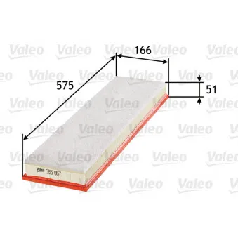 Filtre à air VALEO 585067