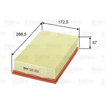 Filtre à air VALEO 585068