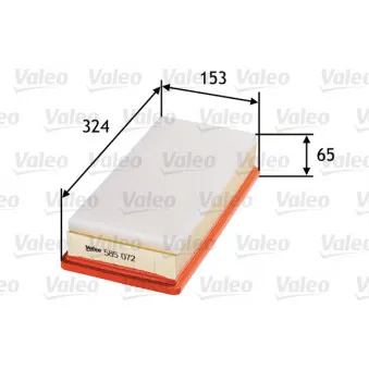Filtre à air VALEO 585072
