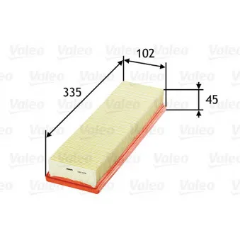 Filtre à air VALEO 585078