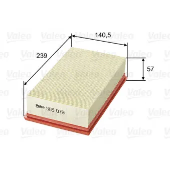 Filtre à air VALEO 585079