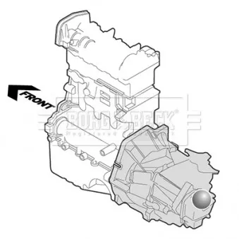 Support moteur BORG & BECK BEM3677