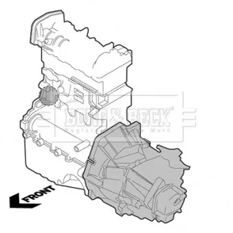 Support moteur BORG & BECK BEM3835