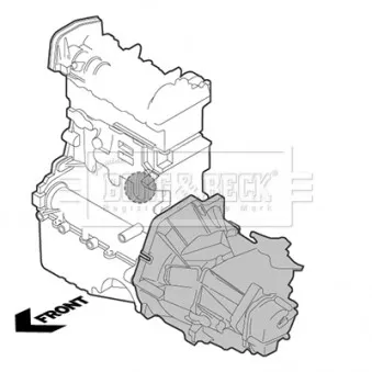 Support moteur BORG & BECK BEM3844