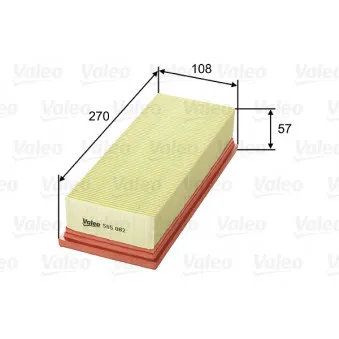 Filtre à air VALEO 585082